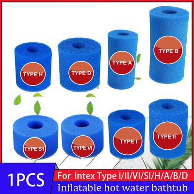 Foam Filter For Swimming Pool Reusable For Intex Type I/II/VI/SI/H/A/B/D Washable Swimming Pool Filter Cartridge Garden Accessor