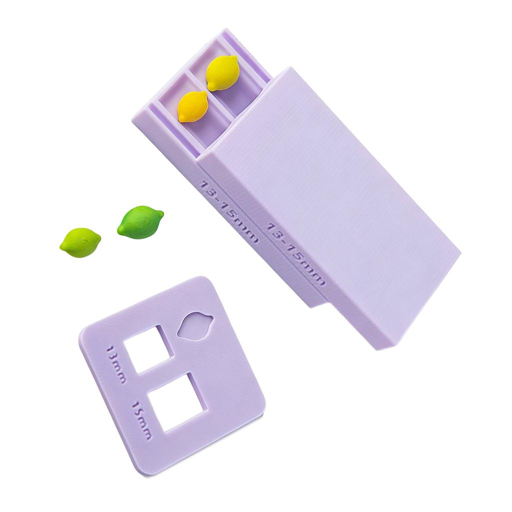 Plastic 3D Printed Lemon Bead Rolling Mold Professional Lemon Bead Rolling Tool for Clay Crafting and Jewelry Design