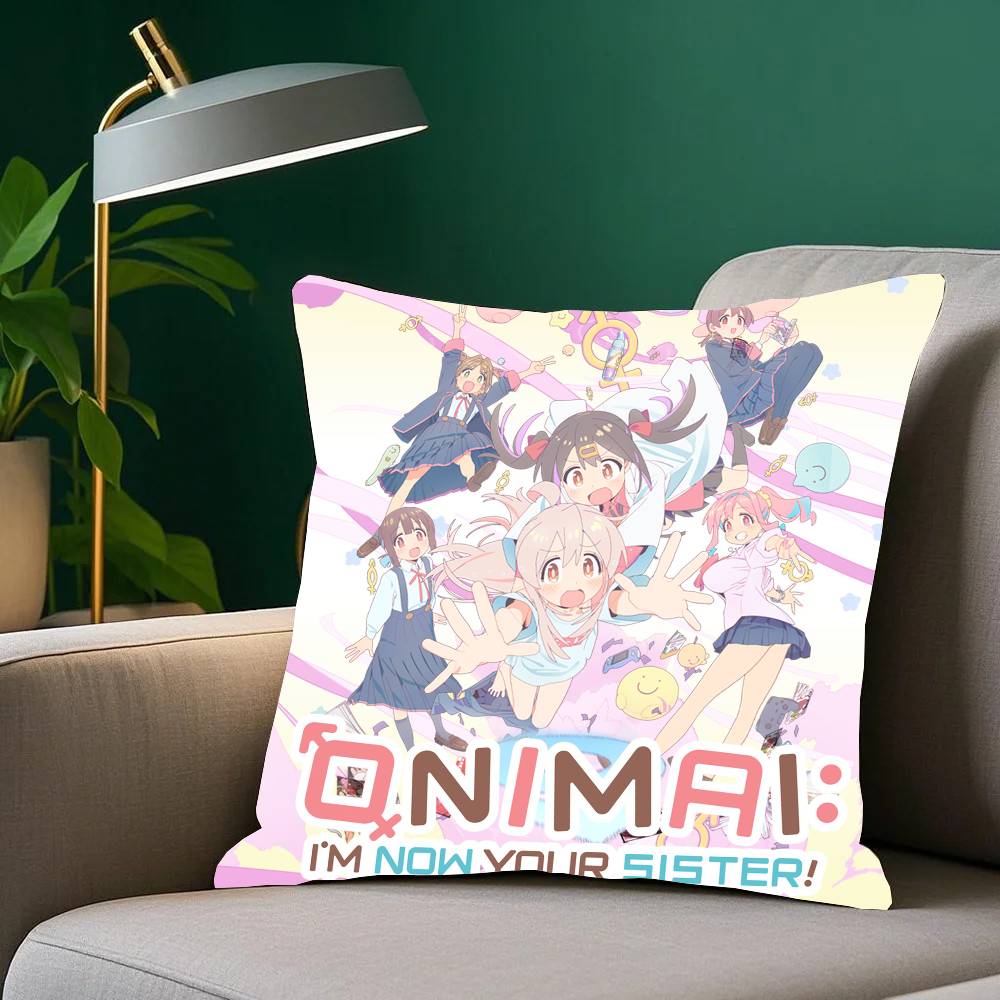 Anime O-Onimai Pillow Case Home Decor Throw For Sofa Bed Car Room Decor Gift Idea