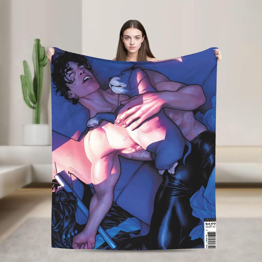 Dicks nightwing Graysons Blankets Soft Aesthetic Plush Bedding Throws For Outdoor Travel Flannel Bedspread Bed Cover