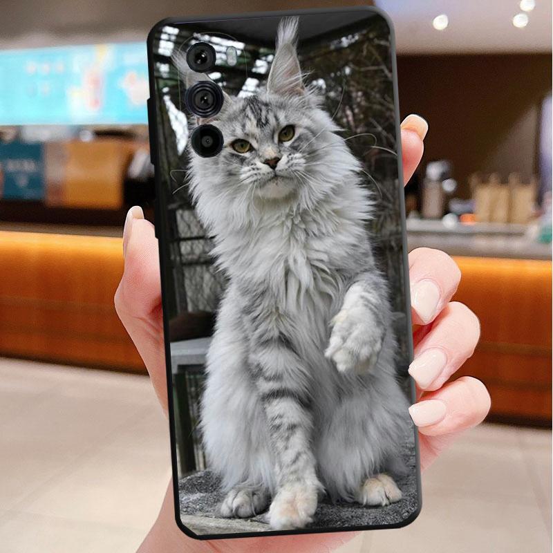 

Phone Case For Motorola Edge 50 40 Pro 60 50 40 30 Ultra Neo Fusion Moto G85 G72 G53 G54 G84 G13 G32 Maine Coon Cat Moto G32