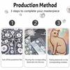 Animal Series Cat Pearl Painting Diy Handmade 5D Highvalue Hanging Living Room Decoration Painting