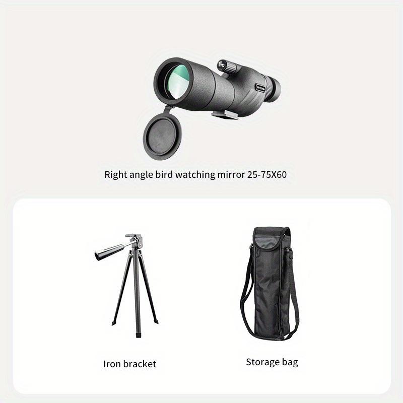 Transparent monokulärt teleskop, monokulärt teleskop med variabel förstoring, lämpligt för utomhuscamping, jakt, fågelskådning