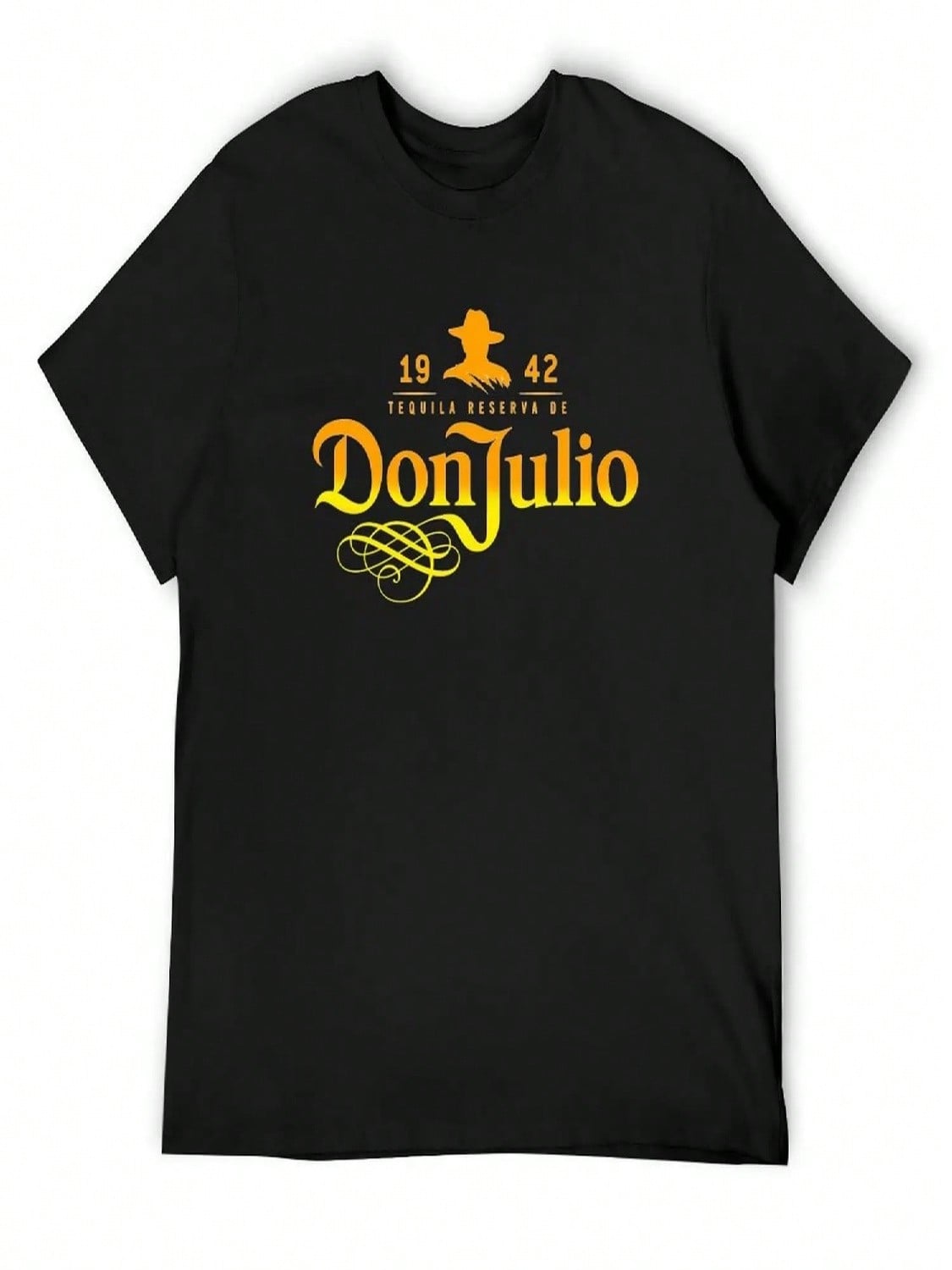 Футболка с логотипом Don Julio Винтажные футболки Для спортивных фанатов Графическая футболка Футболка с коротким рукавом Приталенные футболки Для унисекс S разноцветный