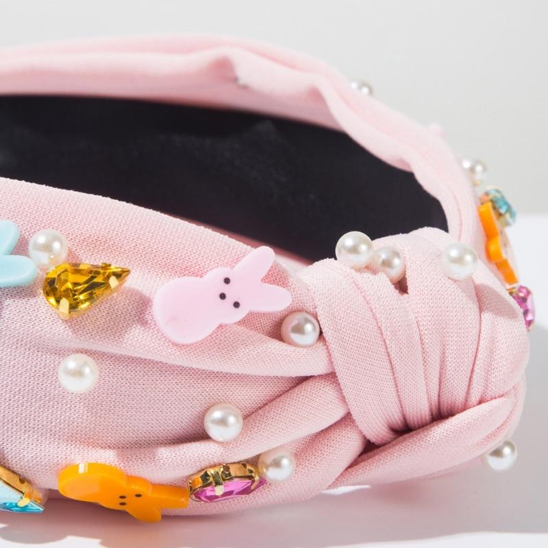 Luxurious Blingbling Headband Eye-catching Headwear Easter Party Photo Props Women Headwear Cosplay Accessories