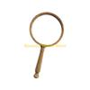 F26C Aspherical Lens 10X Magnifier with Retro Wooden Handle Not Fatigue Magnifying Glass for Detailed Observation Home Decors