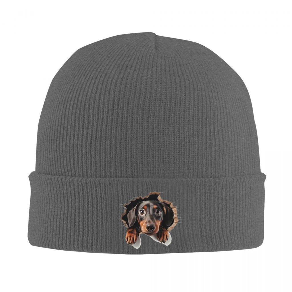 Durchbruch Süßer Hund Warme Strickmütze Winter Strickmütze Mütze Beanie Hip Hop Kappen für Unisex