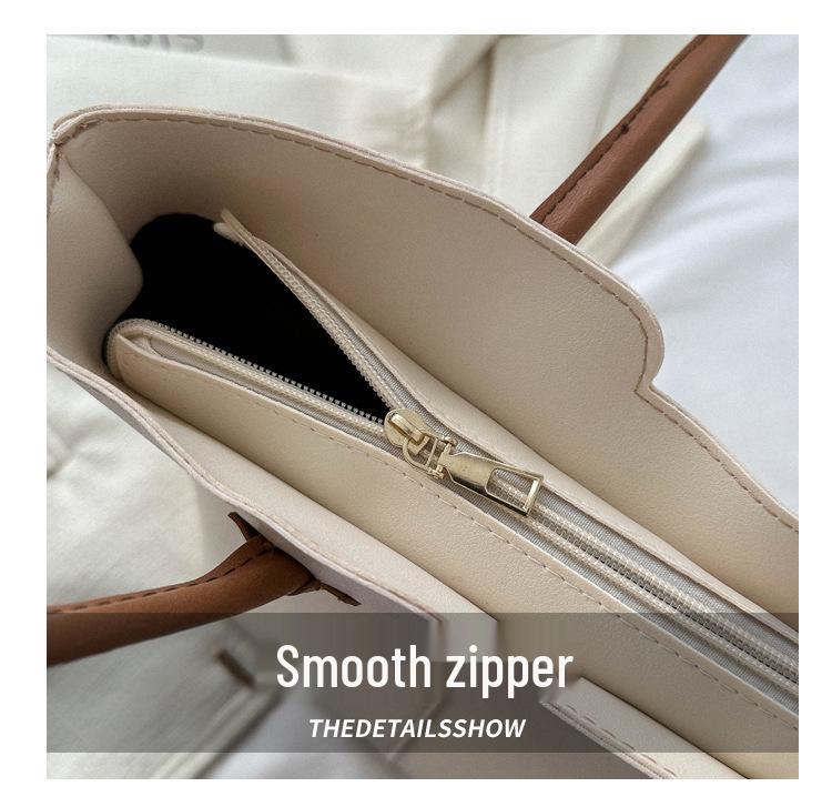 Autumn 2023 Women's Large-Capacity Versatile Tote Bag - Simple, Fashionable Shoulder Bag for Everyday Commute