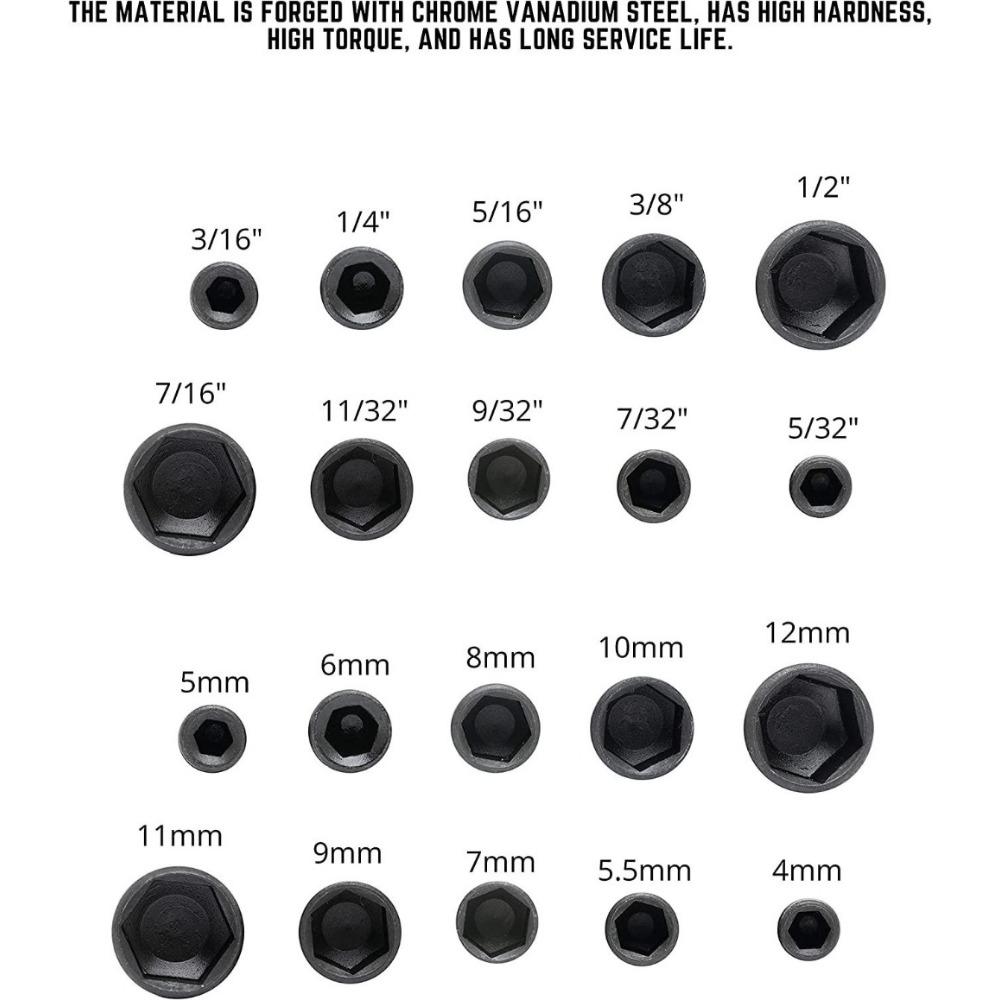 9pcs/set 5mm-13mm Hex Sockets Sleeve Nozzles Nut Driver Set Screwdriver Set Schroevendraaier Set Bits Sets Tools Socket Wrenches