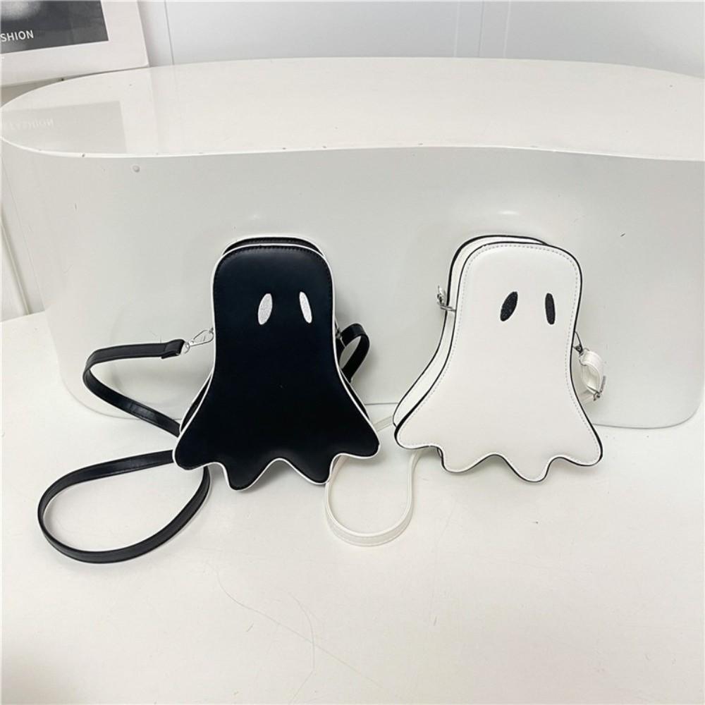 PU Leather Halloween Ghost Bag Cartoon Crossbody Bag Cute Shoulder Bag Holiday