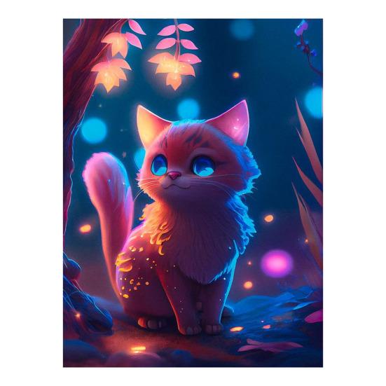 Krajina Diamantové umění Roztomilá kočka Tiskový design Vylepšení koordinace Uvolnění stresu Mozaika Diamantové vyšívání Domácí DIY dekorace dárek