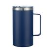 24oz Coffee Mugs with Handle Stainless Steel Double Wall Insulated Cup Leak Proof Lid Travel Mug Gift for Office/School/Camping
