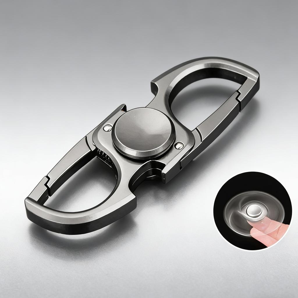 Fingerspitzen Spinner Spielzeug Schreibtisch Stressabbau Anti-Angst Spielzeug Metall Fidget Spielzeug Schlüsselanhänger Flaschenöffner EDC Erwachsener Kinder Geschenk