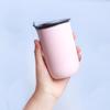 Portable Stainless Steel Thermal Casual Coffee Cup Anti Slip Vacuum Heat Insulated Travel Mug with Lid Tea Coffee Milk Water Cup