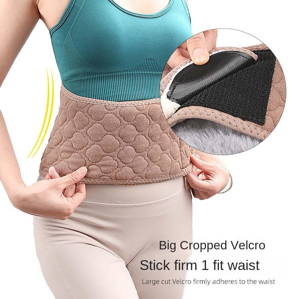 Lumbar Brace Plush Lumbar Brace Spine Support Winter Fur Waist Belts  Winter