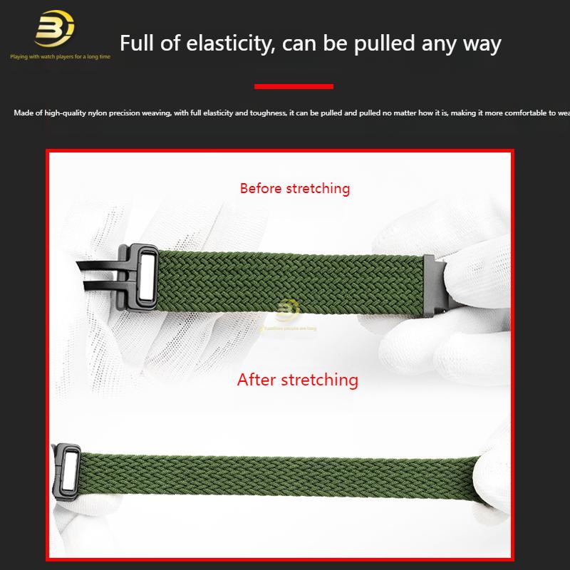 FOR Casio Small Square DW-291H/DW-290 W-218H/W-219H Series Modified Woven Nylon Canvas Watch Strap Accessories for Men and Women