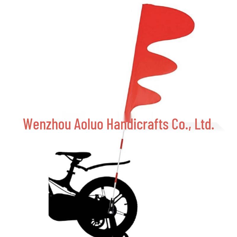 Multi-color Irregular Shape Children's Bicycle Warning Flag & Handlebar Racing Flag