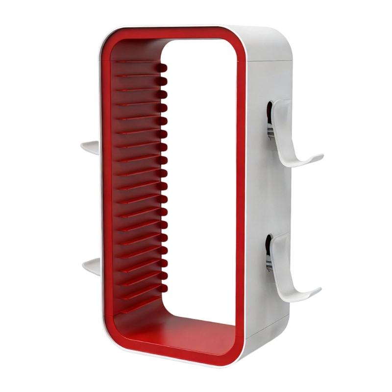 

Vertical Horizontal Stacking Disc Organizers for 18 Featuring Controller Racks ABS Quick Assembly 1