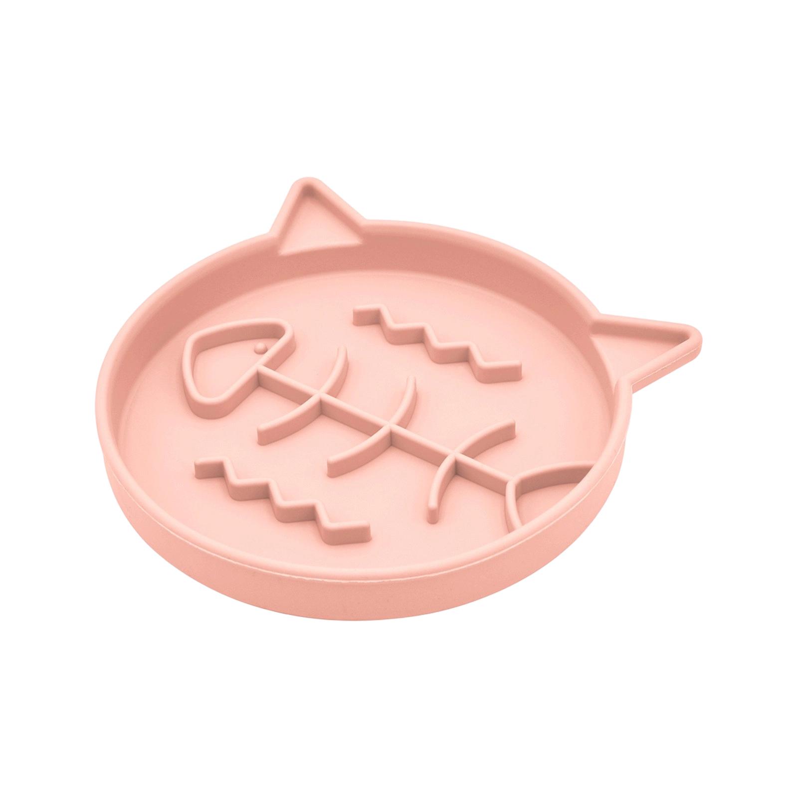 

Pet Slow Food Bowl With Silicone Tape Suction Cup, Dog Licking Plate, Circular Pet Meal Bowl, And Dog Universal Slow Food Plate One Size розовый