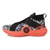 Li Ning All City 7 Wade Series Shock Absorption Anti-Slip Wear-Resistant High-Top Basketball Shoes Men Sneakers Black Red ABAP105-4