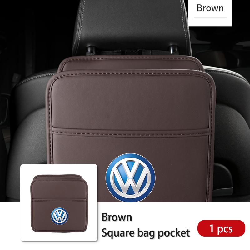 Portable Car Foldable Trash Can Hanging Stuff Storage Case For Volkswagen VW Scirocco Passat Polo B5 B6 B7 CC Tiguan Sharan 5HDSA