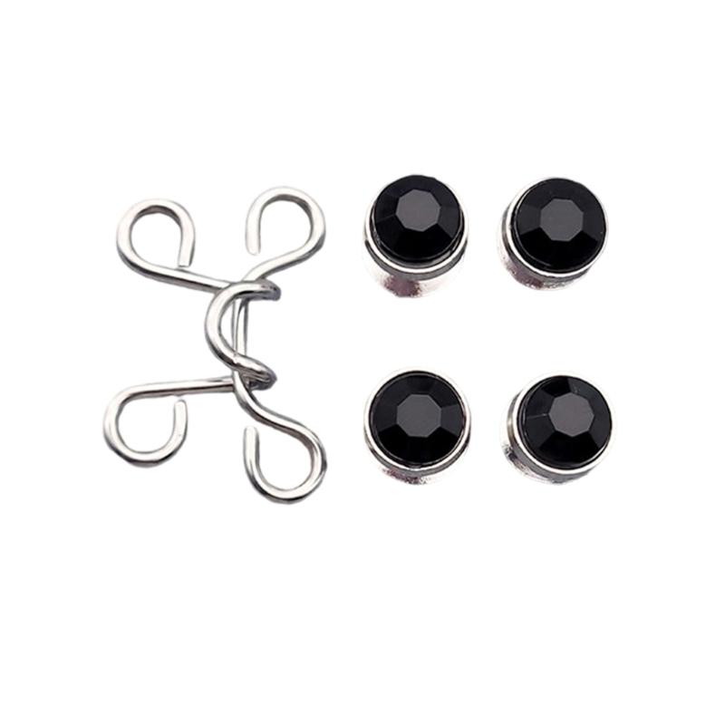 Metal Button Pins Jeans Waist Tightener Adjustable Trouser Button Pin Waist Buckle Detachable Jeans Button Pins