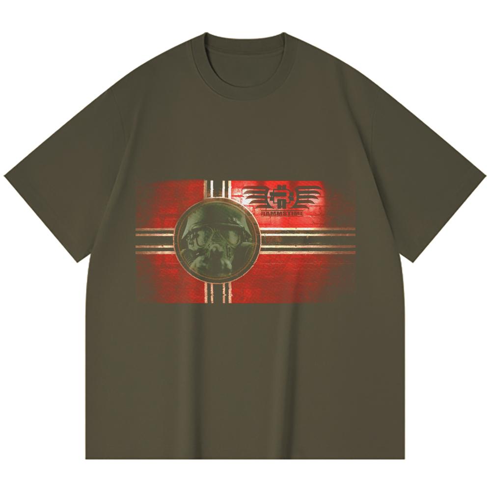 230 Gsm %100 Pamuk Heavy Metal Tişört Rock Grubu Popüler Müzik Baskılı Unisex Ağır Pamuk Tişört