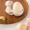 New Ceramic Ceramic Egg Cup Creative Egg Organizer Easter Egg Holder Bunny Egg Holder Easter Celebration