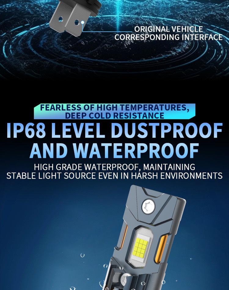 High-Power LED Car Headlight H4/H7: Super Bright, White Light