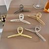 13.5cm Oversized Metal Hair Claws Women Fashion Large Shark Hair Clip Crab Barrettes Fashion Hairpins Headwear For Girl Hair Accessories