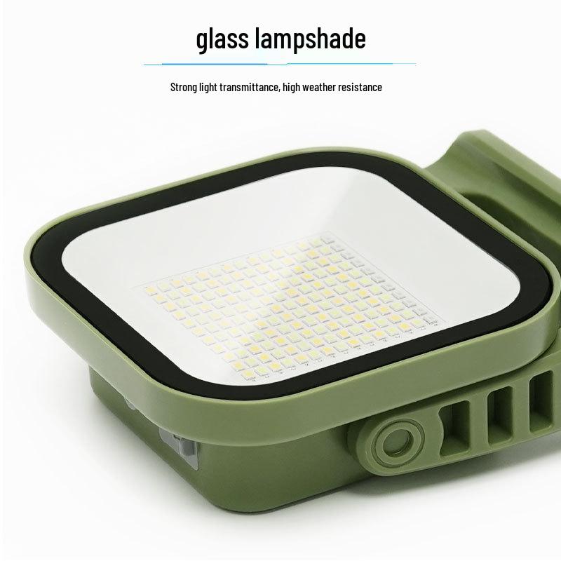 Solar-Powered Camping Lantern with Magnetic Base and Power Bank