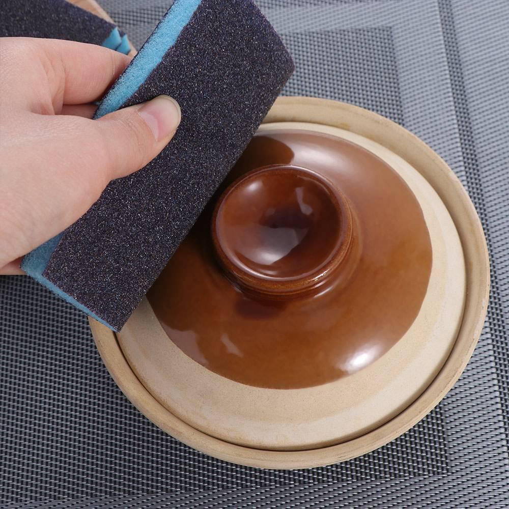 5pcs Reusable Grit Sanding Sponge Polishing Pad Abrasive Sponge  Metal Wood Polishing