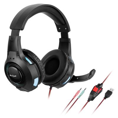 Gaming Headphones for Gamers, RGB Microphone, Rebel
