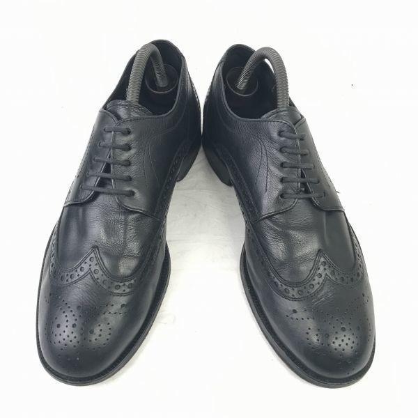 Lloyd Germany Heavy Leather Wingtip Dress Shoes Black 26.5(USED)