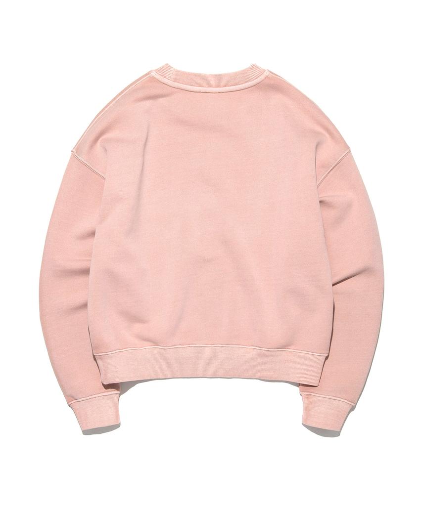 LEE Women Big Twitch Dying Logo Sweatshirt Light Pink