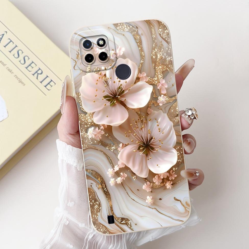 For Realme C21Y RMX3261 RMX3263 C25Y RMX3269 Cover For Realme C21Y Case Cute Cat Funny Cool Fashion Silicone Shockproof Bumper