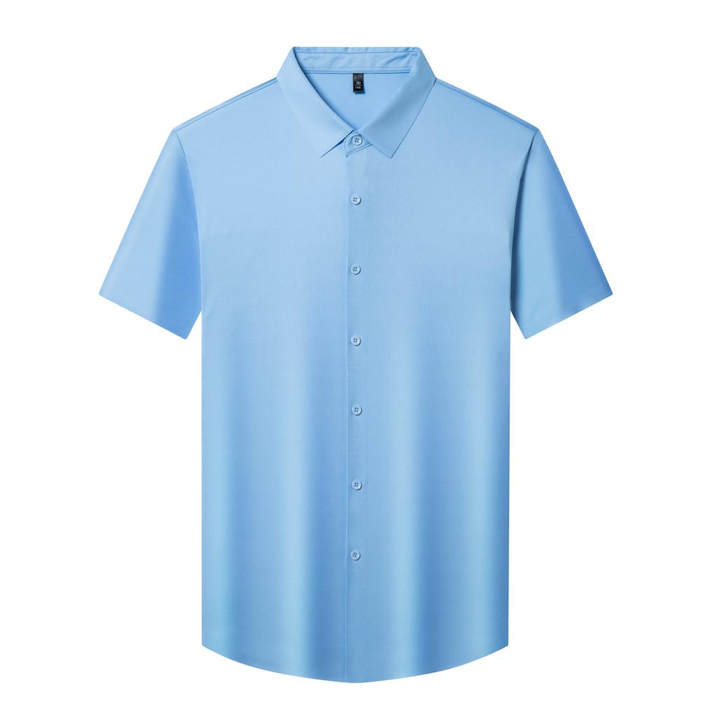 Short Sleeve Shirt Men's Summer Lapel Collar Business Casual Versatile Top