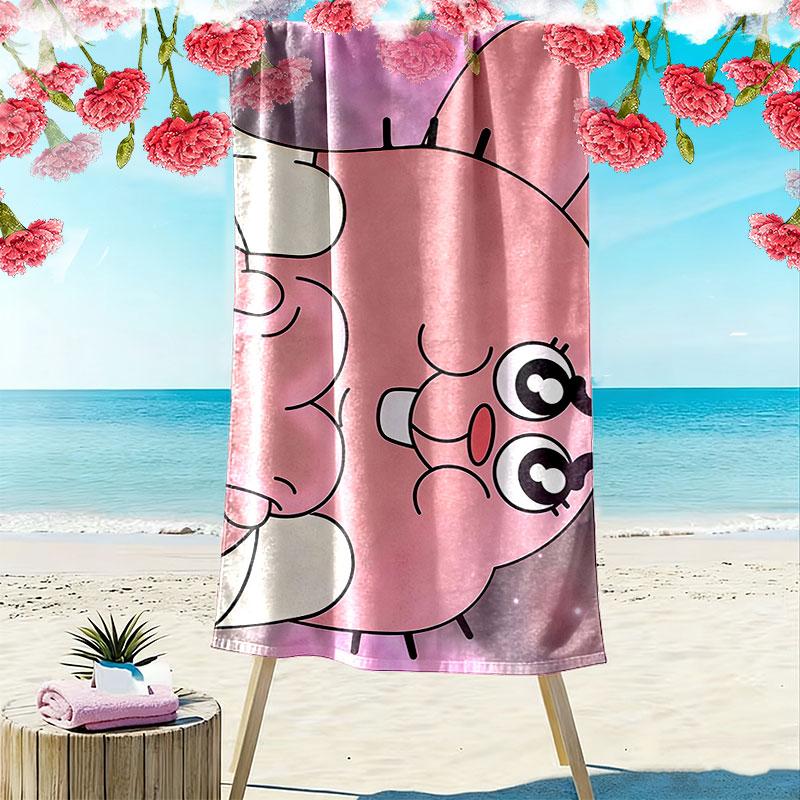 Richard Watterson Print Beach Towel, Large Soft Quick Dry Towel for Beach Camping Swimming