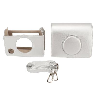 Instant Camera Case Vintage Magnetic Flip Top Scratch Proof with Shoulder Strap Camera PU Leather