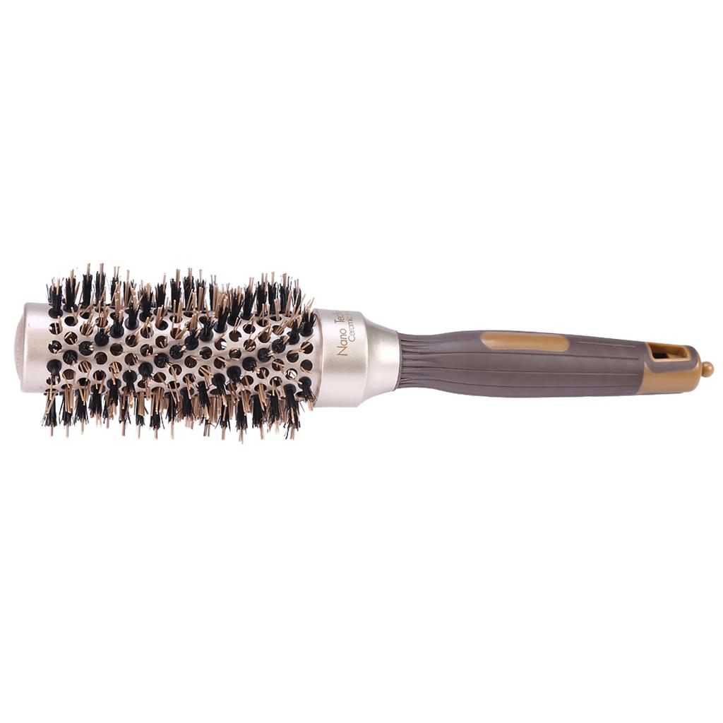 Anti Static Nano Technology Ceramic Ionic Hair Styling Comb with Retractable Separating Pin