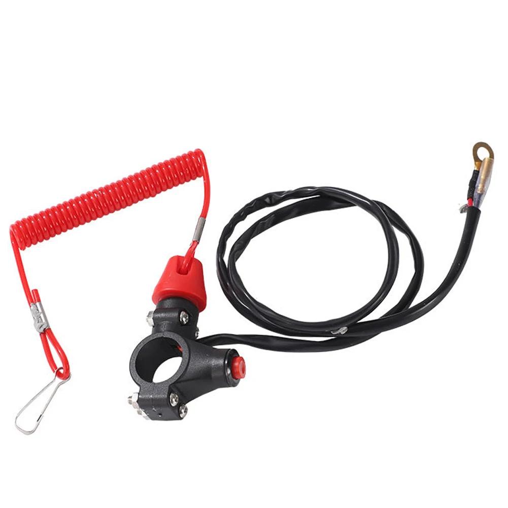 1 Stück 12V ATV Motorrad Boot 7/8" 22mm Außenbordmotor Moto Not-Aus Schalter Druckknopf Motorrad Zubehör