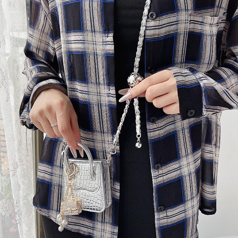 Чохол-кросбоді для Samsung Z Flip7 з текстурою алігатора, протиударний, з підвіскою