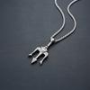 Vintage Neptune Poseidon Trident Pendant Stainless Steel Ancient Greece Amulet Necklace Men Jewelry Gift for Sailor