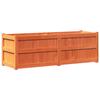 VidaXL Jardinière, Raised Bed, Flower Box, Plant Pot, Flower Box Garden Patio Terrace, Wax Brown Pine Wood 837486