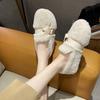 New fairy wind flat cotton shoes female winter lazy shoes fashionable warm hairy shoes female