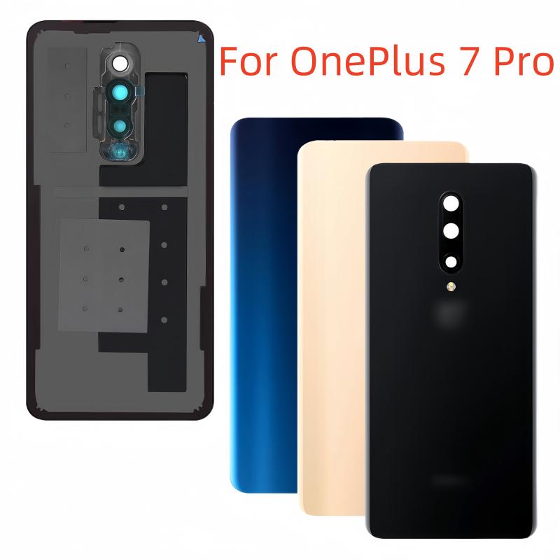 Tampa da Bateria Para OnePlus 7 Pro GM1911 GM1913 GM1917 GM1910 GM1915 Tampa Traseira Carcaça Traseira Substituição