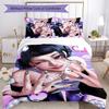 KPOP Hunter Juego de Cama de 3 Piezas Funda Nórdica Cierre Incluye 1 Funda Nórdica y 2 Fundas de Almohada para Todas las Estaciones Dormitorio Hogar Decoración de Dormitorio Universitario