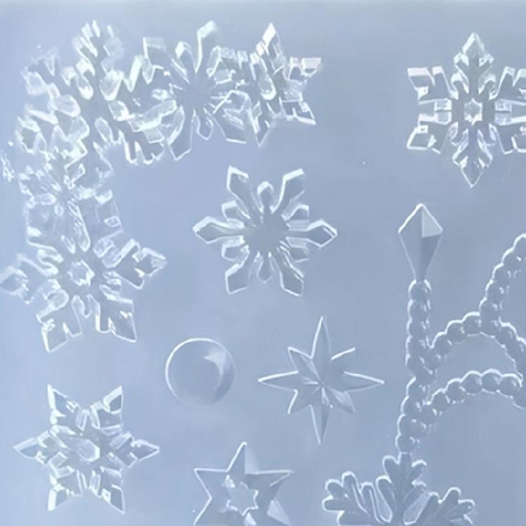Non Toxic Heat Resistant Snowflake Shape Silicone Mold Perfect For Handcrafted Holiday Crafts And Gift Making