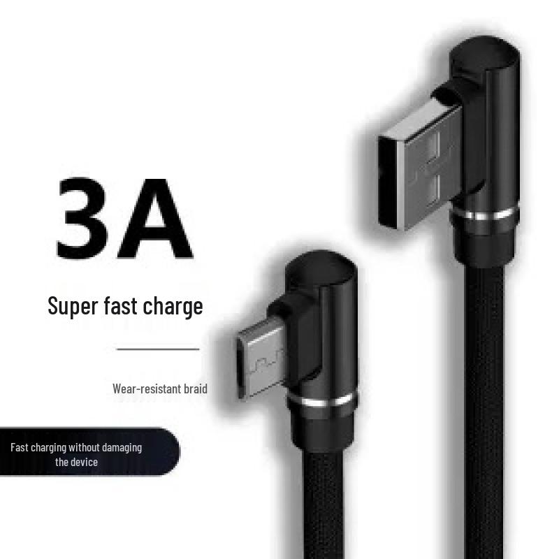 

Кабель Micro USB с угловым разъемом для быстрой зарядки 120 Вт для Huawei, Vivo, Oppo, Honor