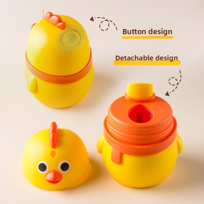 Automatischer Zahnstocherhalter im Cartoon-Stil mit automatischem Pop-Up für den Heimgebrauch, niedliches Hühnchen